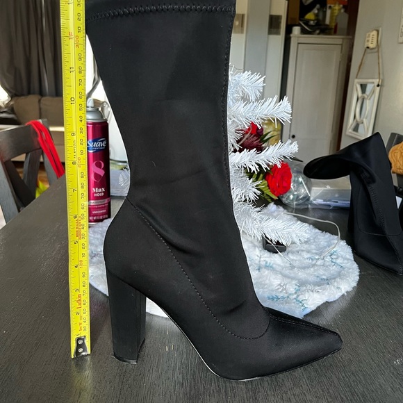 Black sock heels - Picture 9 of 12